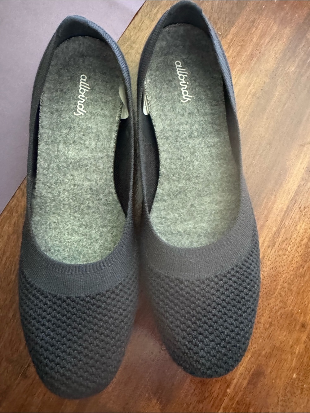 allbirds Black Knit Ballet Flats for Women